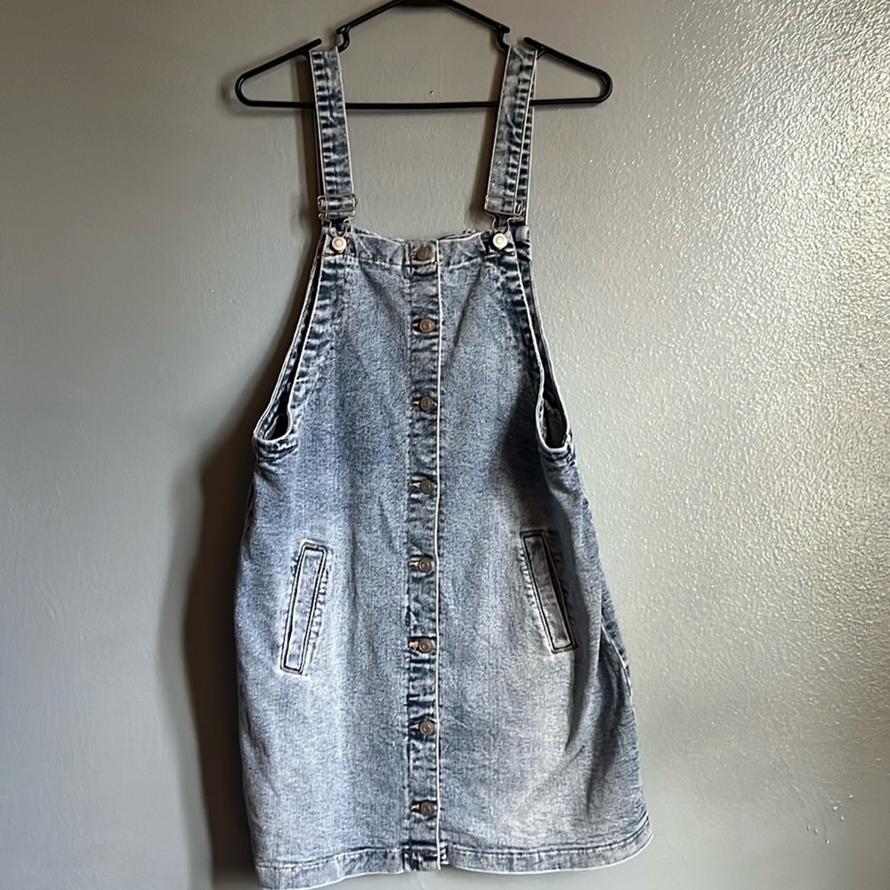 Overalls, Jean dress. Mini dress/ midi dress .